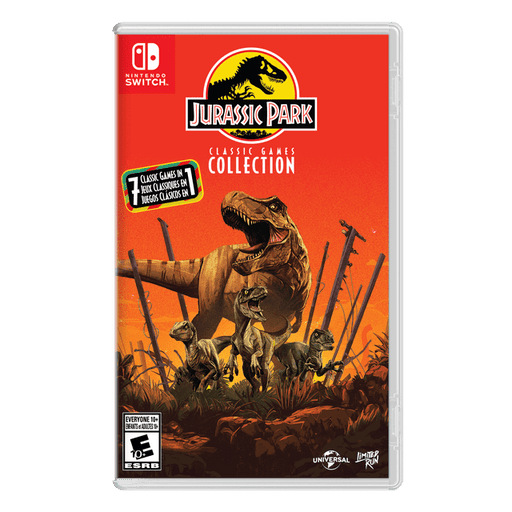 Jurassic Park: Classic Games Collection Nintendo Switch physical cartridge box art