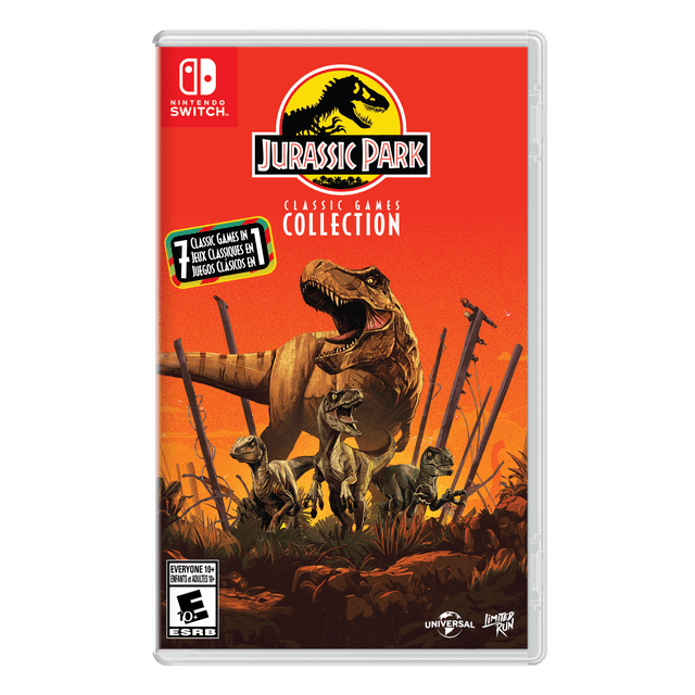 Jurassic Park: Classic Games Collection Nintendo Switch doboz borítója