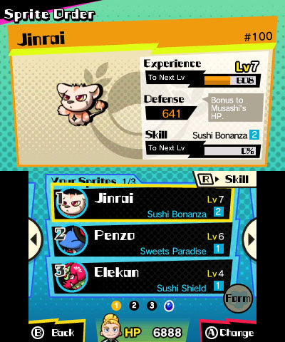 Sushi Striker: The Way of Sushido (Nintendo 3DS) – játékkép 4
