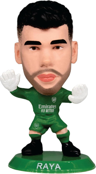 Soccerstarz Arsenal David Raya figure in classic home kit blister packaging