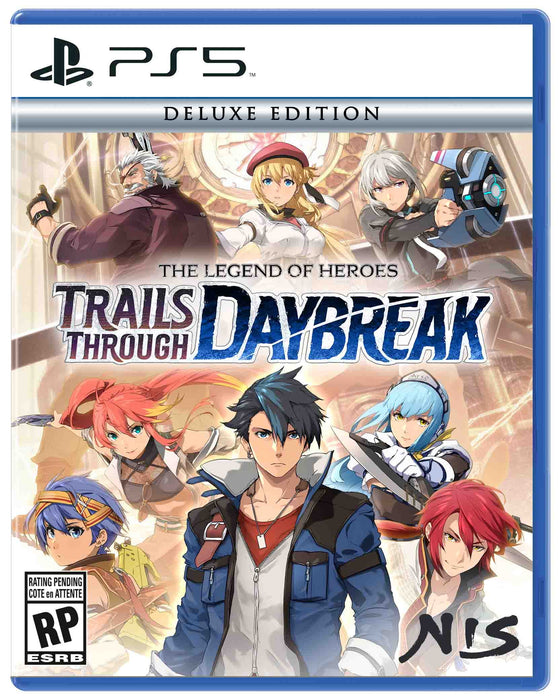 The Legend of Heroes: Trails through Daybreak Deluxe Edition PS5 game box (German)