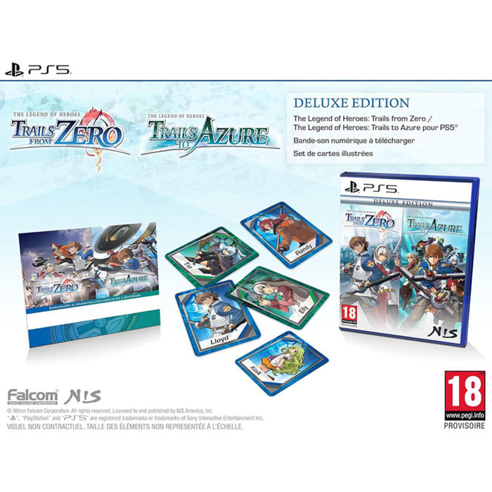 The Legend of Heroes: Trails from Zero / Trails to Azure Deluxe Edition PS5 box art (Italian box)