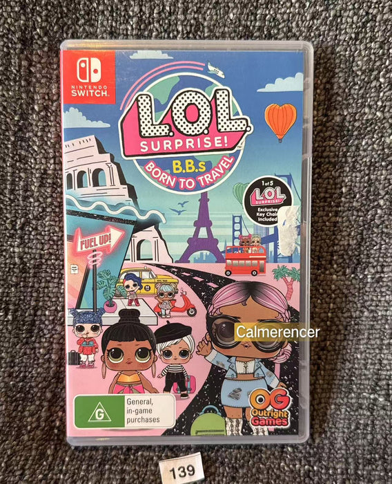 L.O.L. Surprise! B.B.s BORN TO TRAVEL Nintendo Switch játék doboza