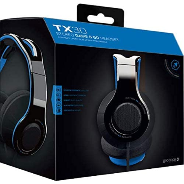 Gioteck TX-30 Stereo Game & Go Wired Headset for PlayStation 4
