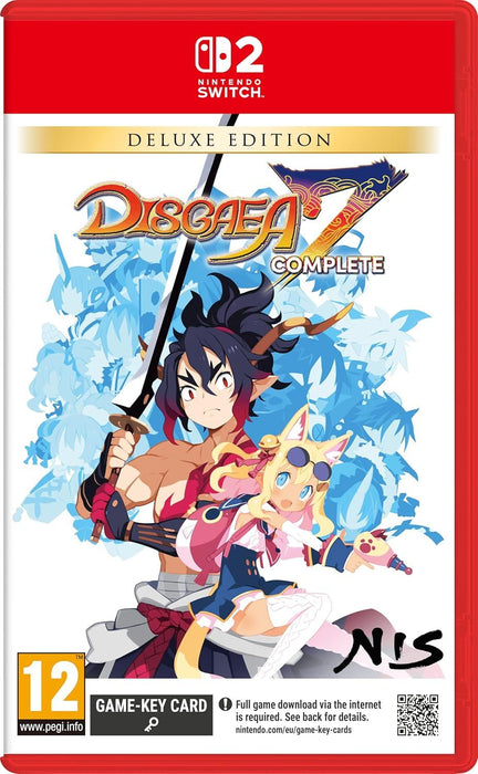 Disgaea 7 Complete Deluxe Edition Nintendo Switch 2 game box – German edition