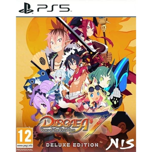 Disgaea 7: Vows of the Virtueless Deluxe Edition PS5 box art