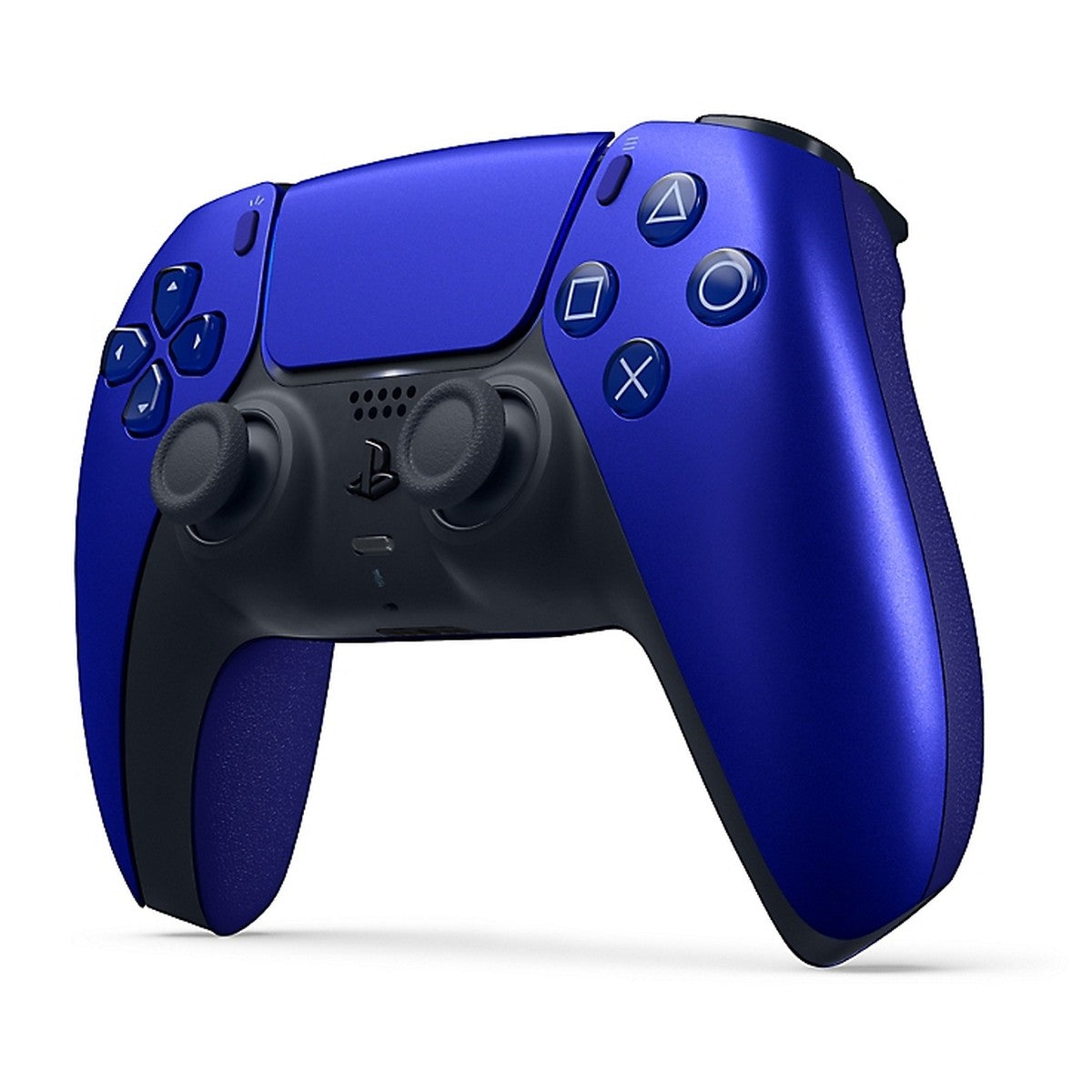 DualSense Wireless Controller – Cobalt Blue (PlayStation 5) – angled view