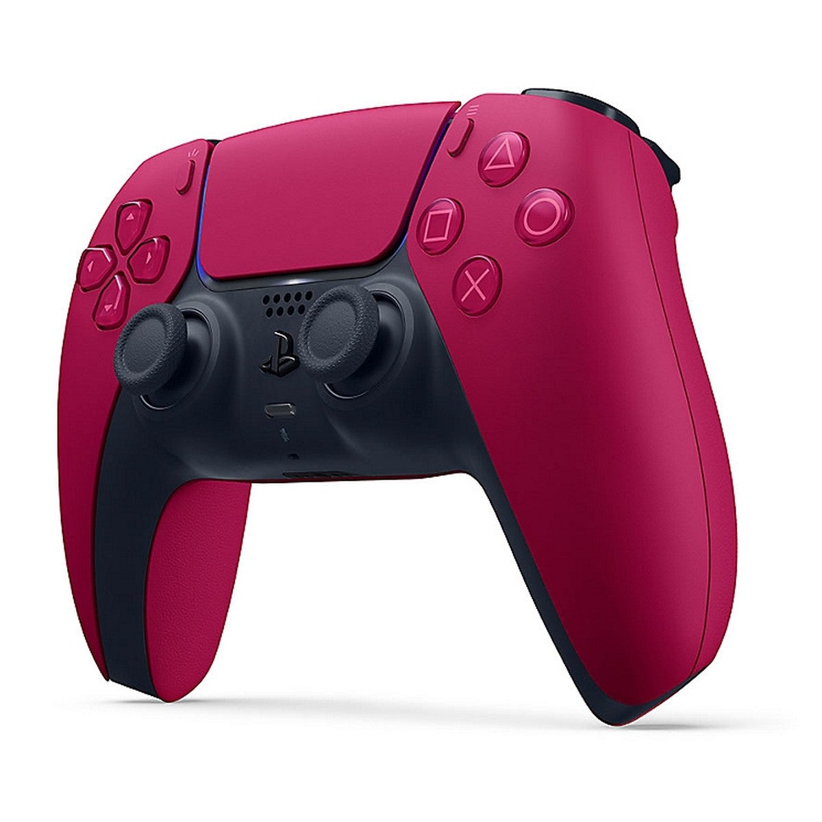 DualSense Wireless Controller – Cosmic Red (PlayStation 5) – angled view