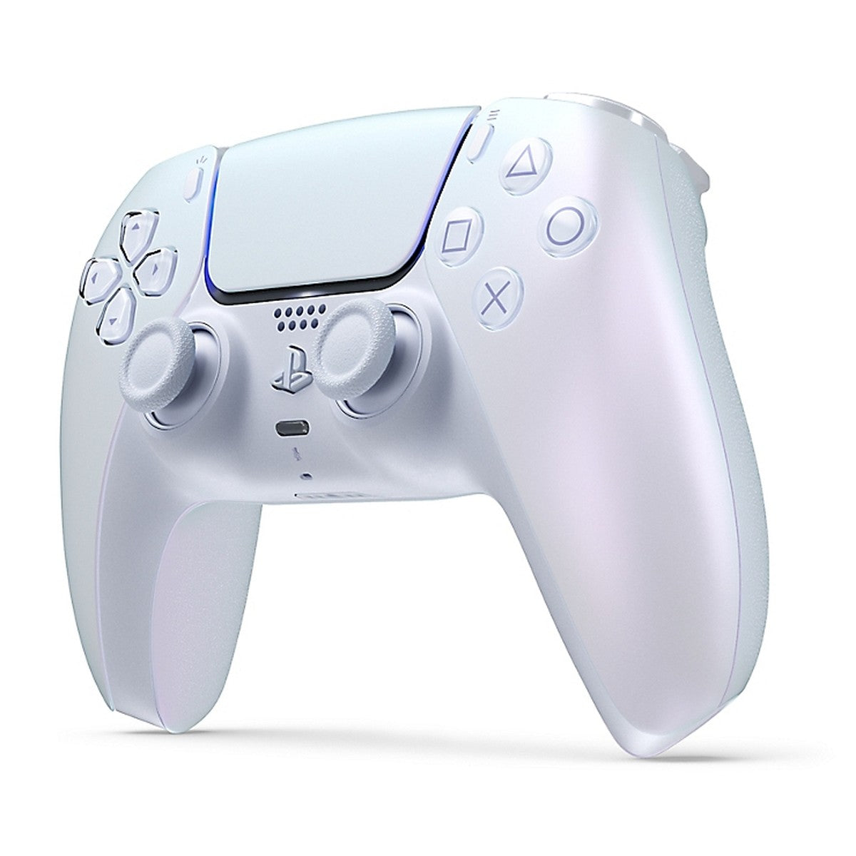 DualSense Wireless Controller – Chroma Pearl (PlayStation 5) – angled view