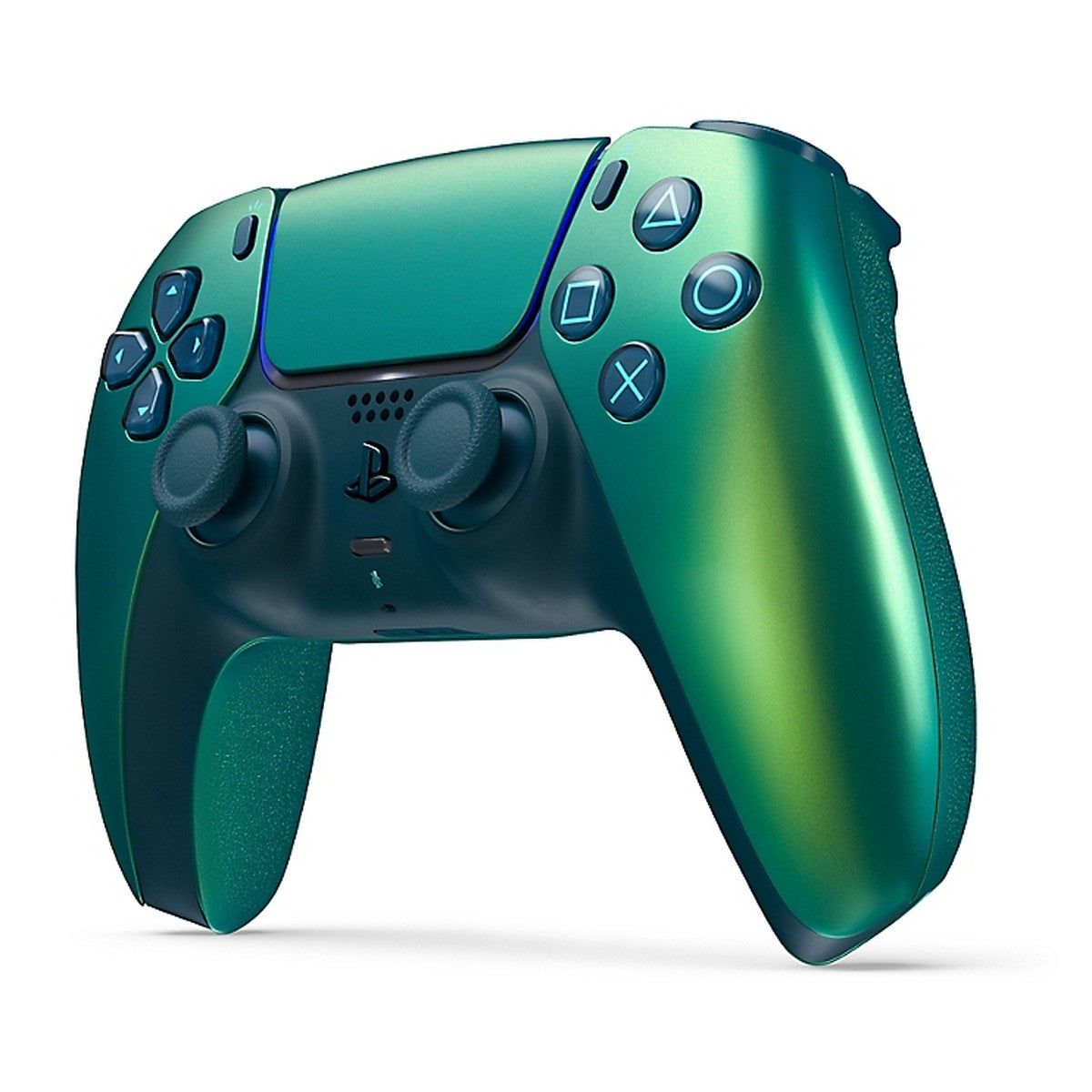DualSense Wireless Controller – Chroma Teal (PlayStation 5) – angled view