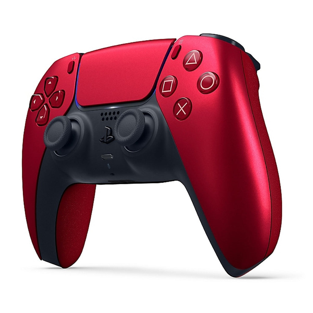 DualSense Wireless Controller – Volcanic Red (PlayStation 5) – angled view