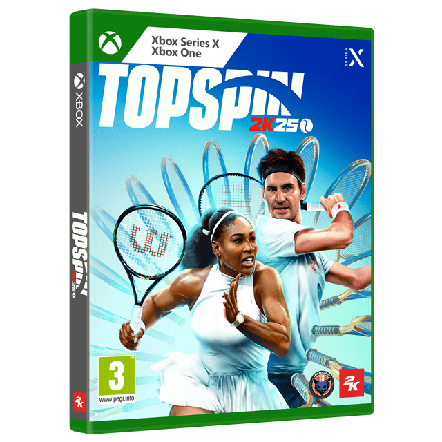 TopSpin 2K25 Xbox Series X game box — Spanish edition