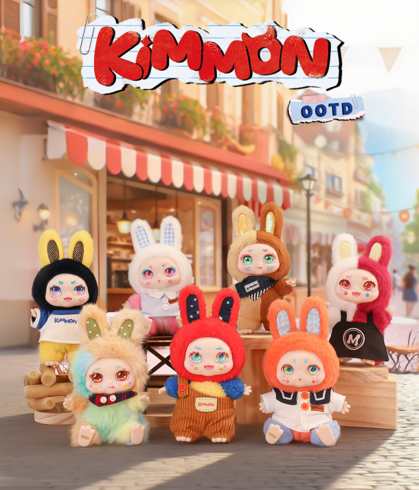 Kimmon OOTD Fashion Trends mystery plush doll blind box packaging