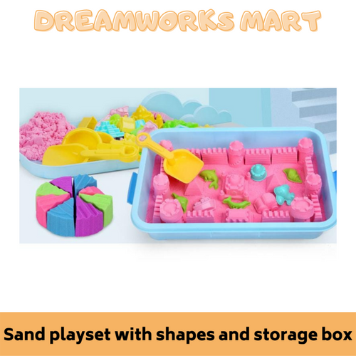 Adriatic multi-coloured shovel and 3 shapes playset for children