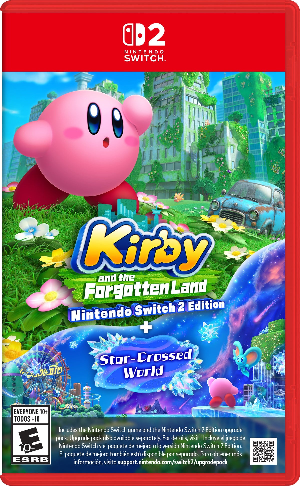 Kirby and the Forgotten Land Nintendo Switch game box art