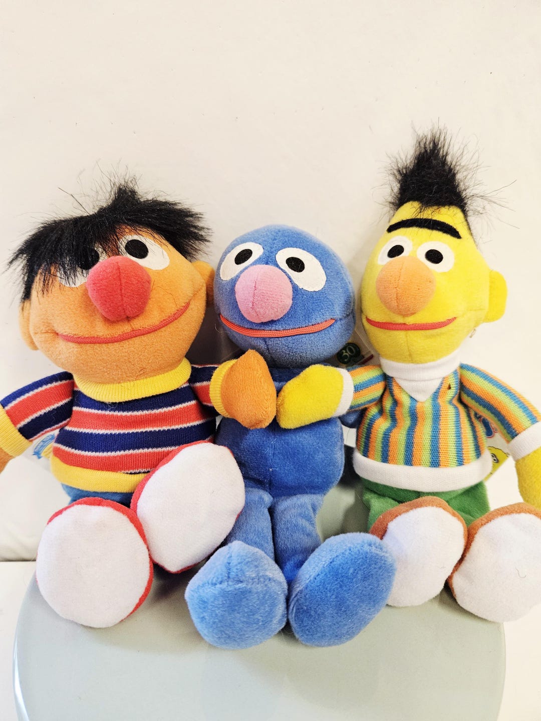 Ty Beanie Babies Sesame Street Bert soft plush figure with Ty heart tag