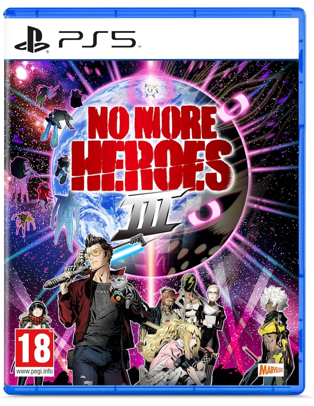 No More Heroes III PlayStation 5 game box art