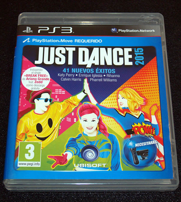 Just Dance 2015 PlayStation 3 game box art – French/Spanish edition
