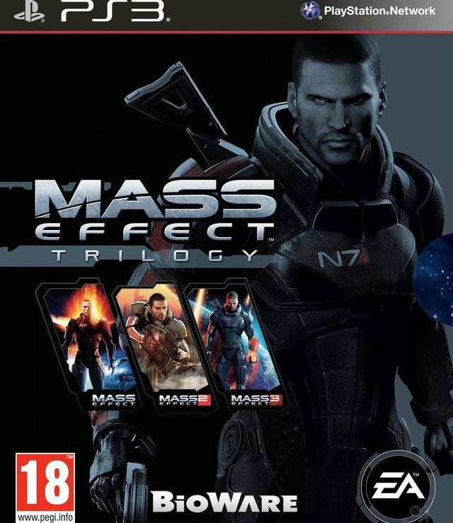 Mass Effect Trilogy PlayStation 3 box art