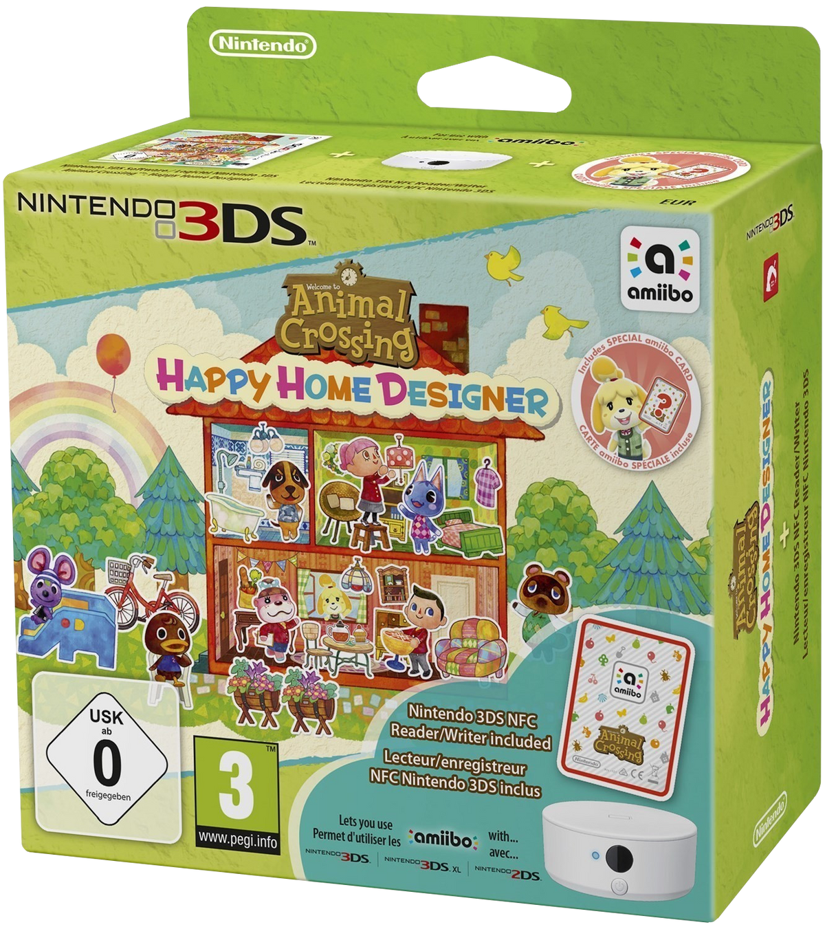 Animal Crossing: Happy Home Designer Nintendo 3DS játék dobozborítója