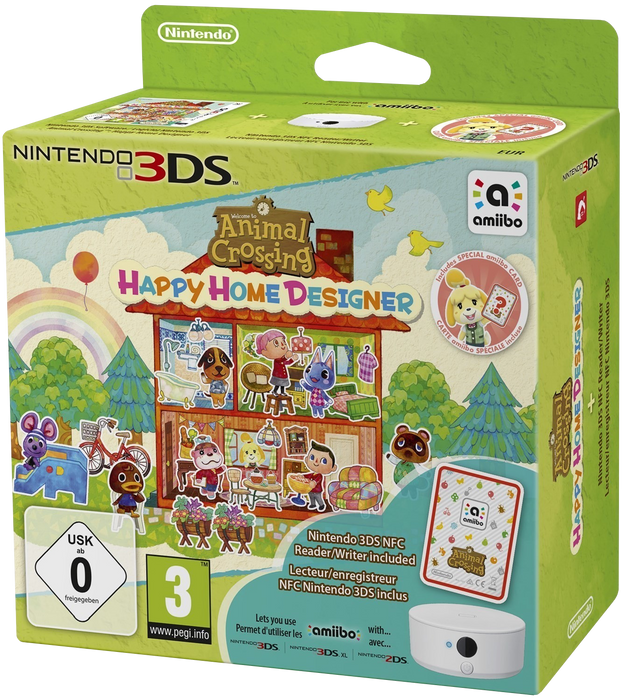 Animal Crossing: Happy Home Designer Nintendo 3DS game box art
