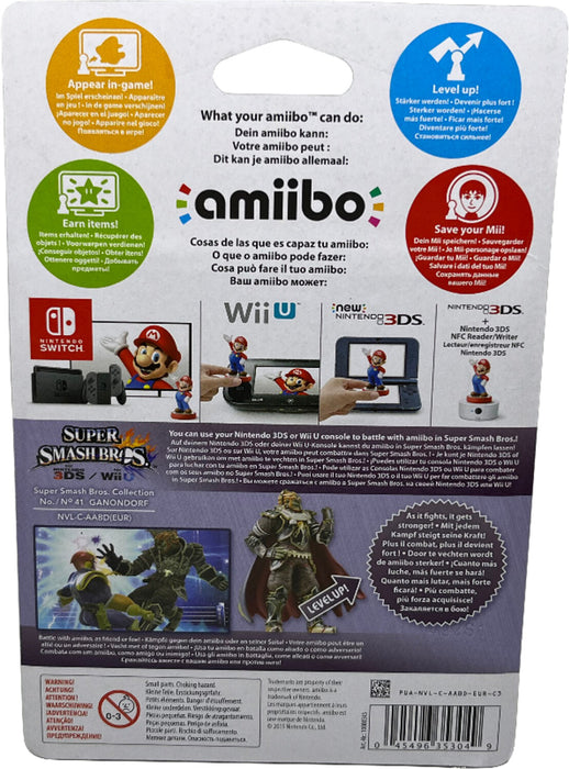 Nintendo amiibo Ganondorf Super Smash Bros. Collection figure in packaging