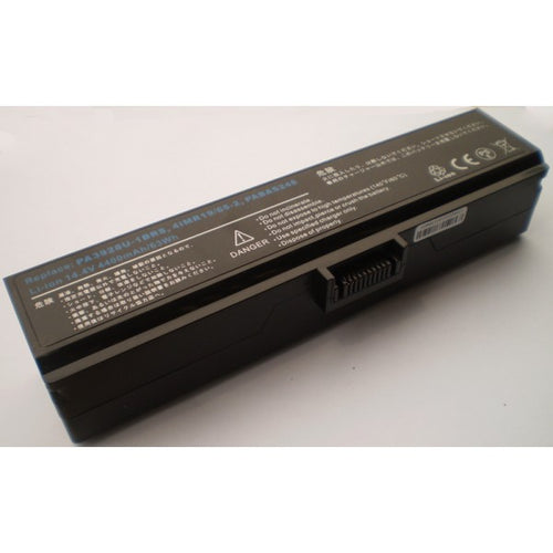 Amsahr silver 8-cell replacement laptop battery for Toshiba 3672, 4400 mAh 14.4V