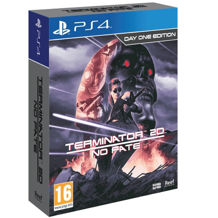 Terminator 2D: No Fate Day One Edition PlayStation 4 game box — German edition