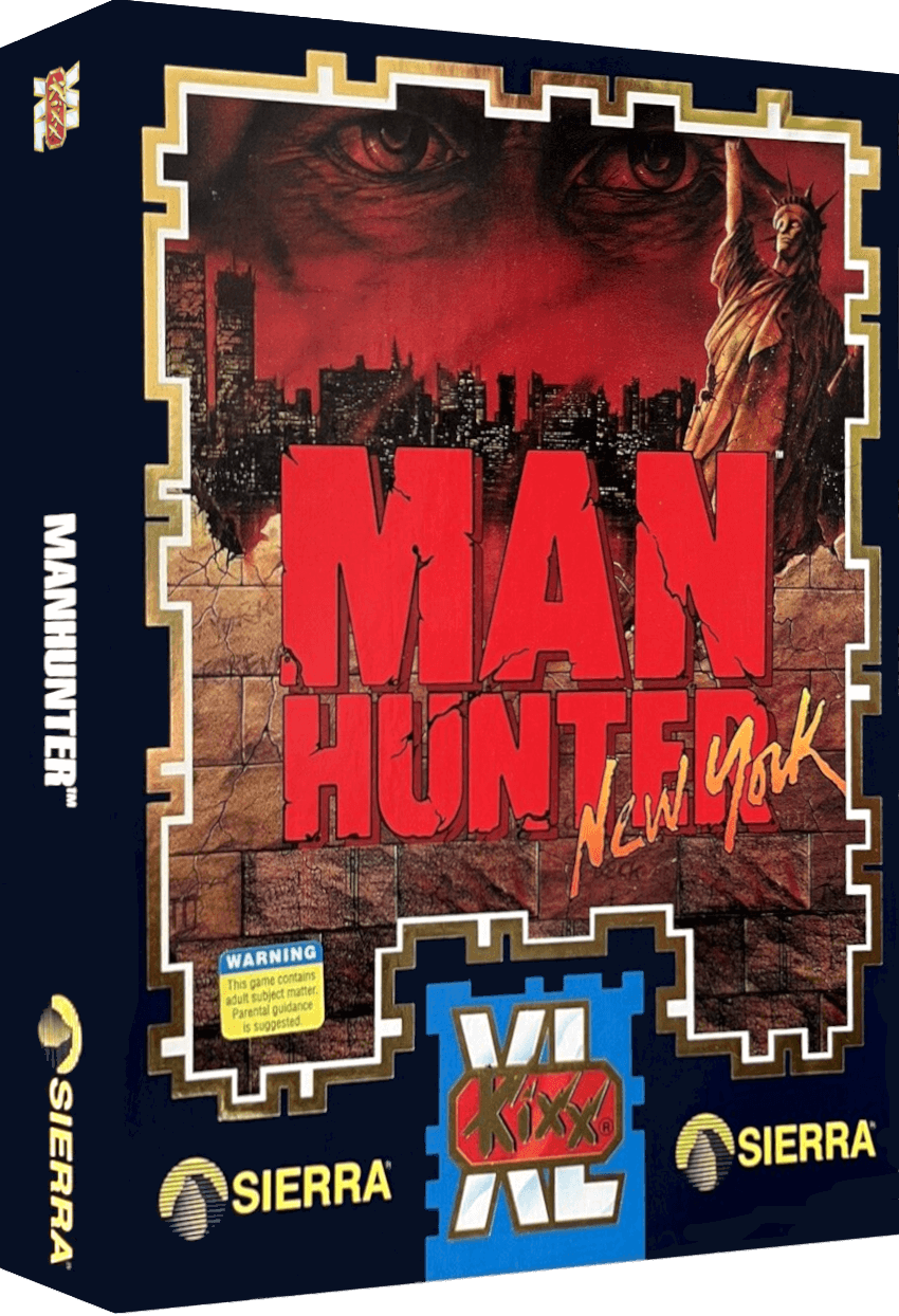 Manhunter PC game box – Activision physical retail release
