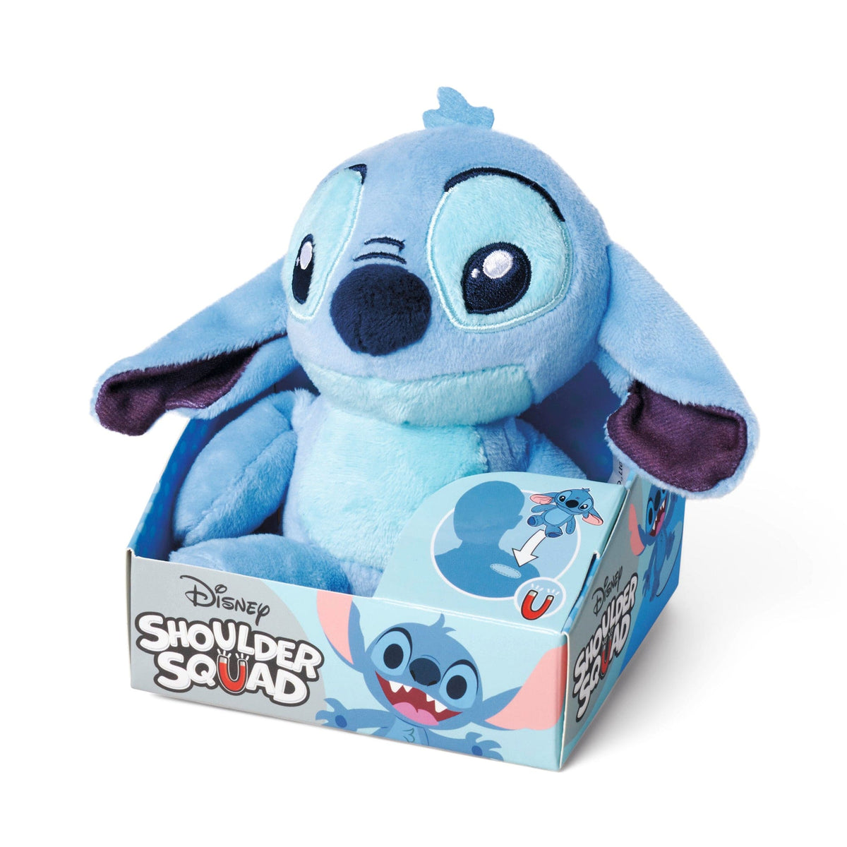 Stitch Live Action Shoulder Squad plush figure, 12cm, Simba Toys