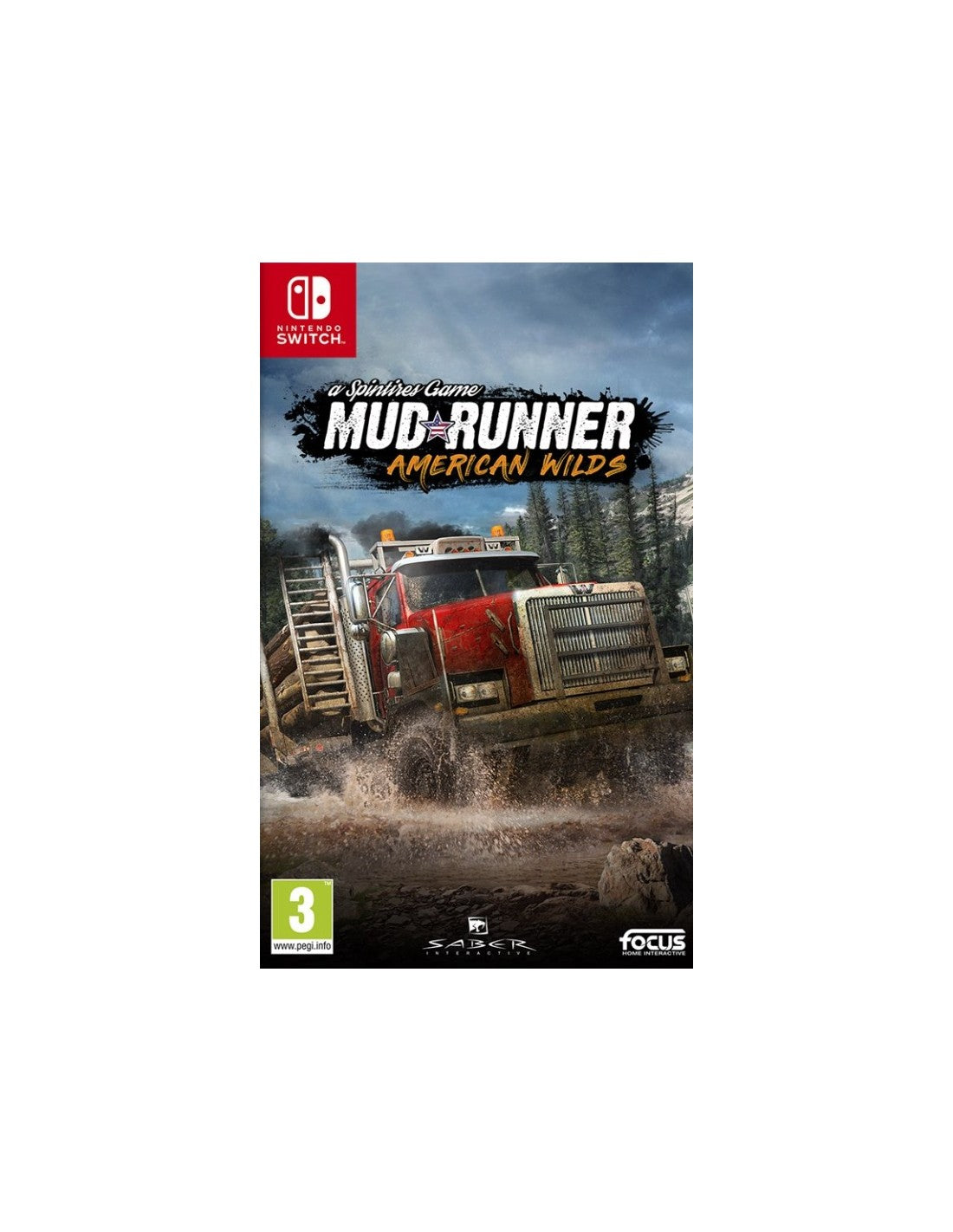 Spintires: MudRunner - American Wilds Edition Nintendo Switch játék doboza
