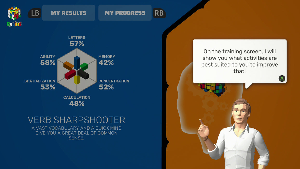 Professor Rubik's Brain Fitness (PlayStation 4) – screenshot 4