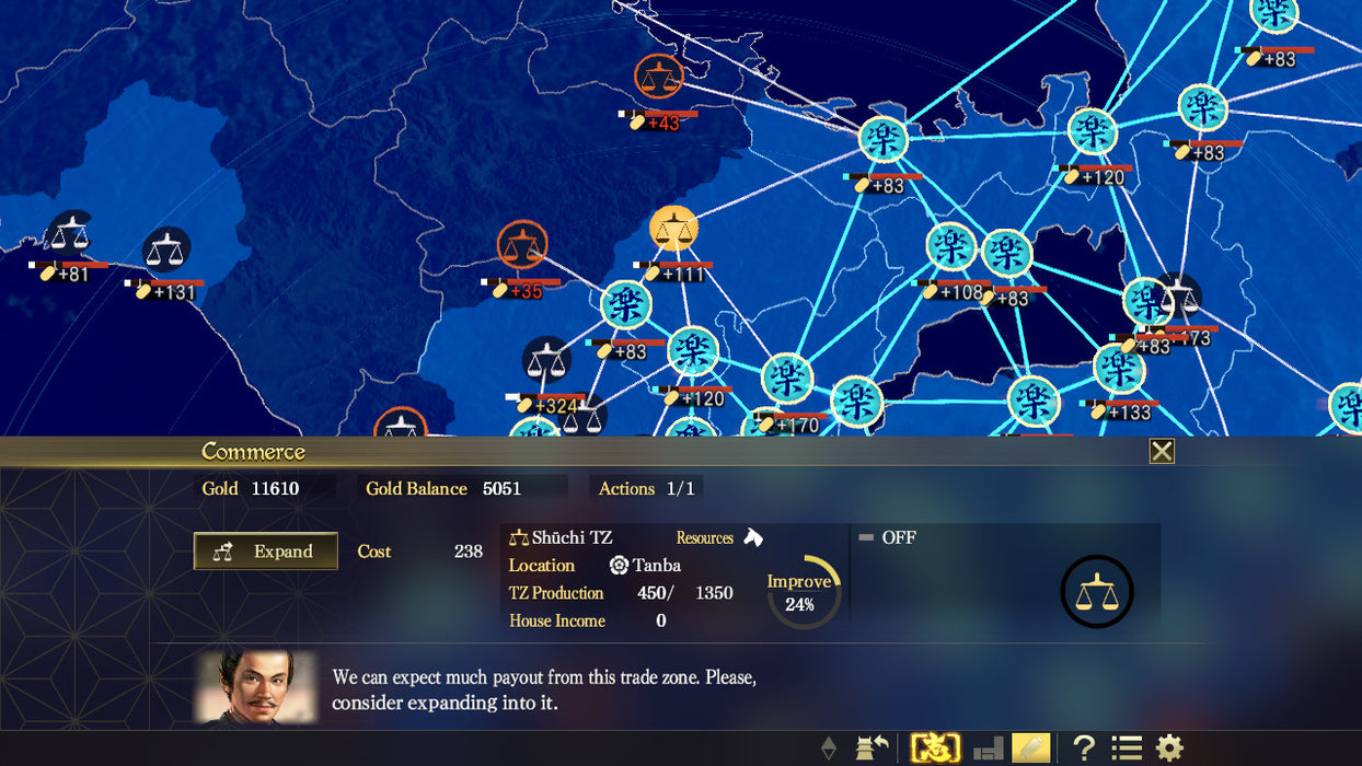 Nobunaga's Ambition: Taishi (PlayStation 4) – játékkép 3