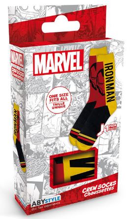 Marvel Iron Man Socks - Yellow/Red