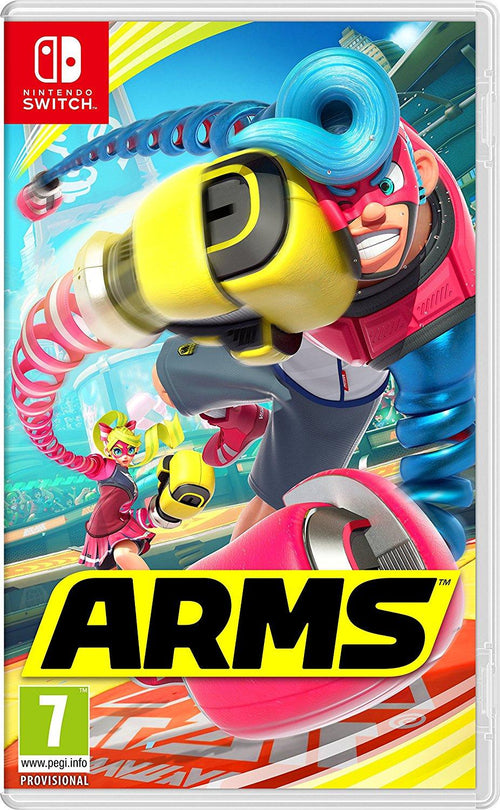 ARMS Nintendo Switch játék doboza