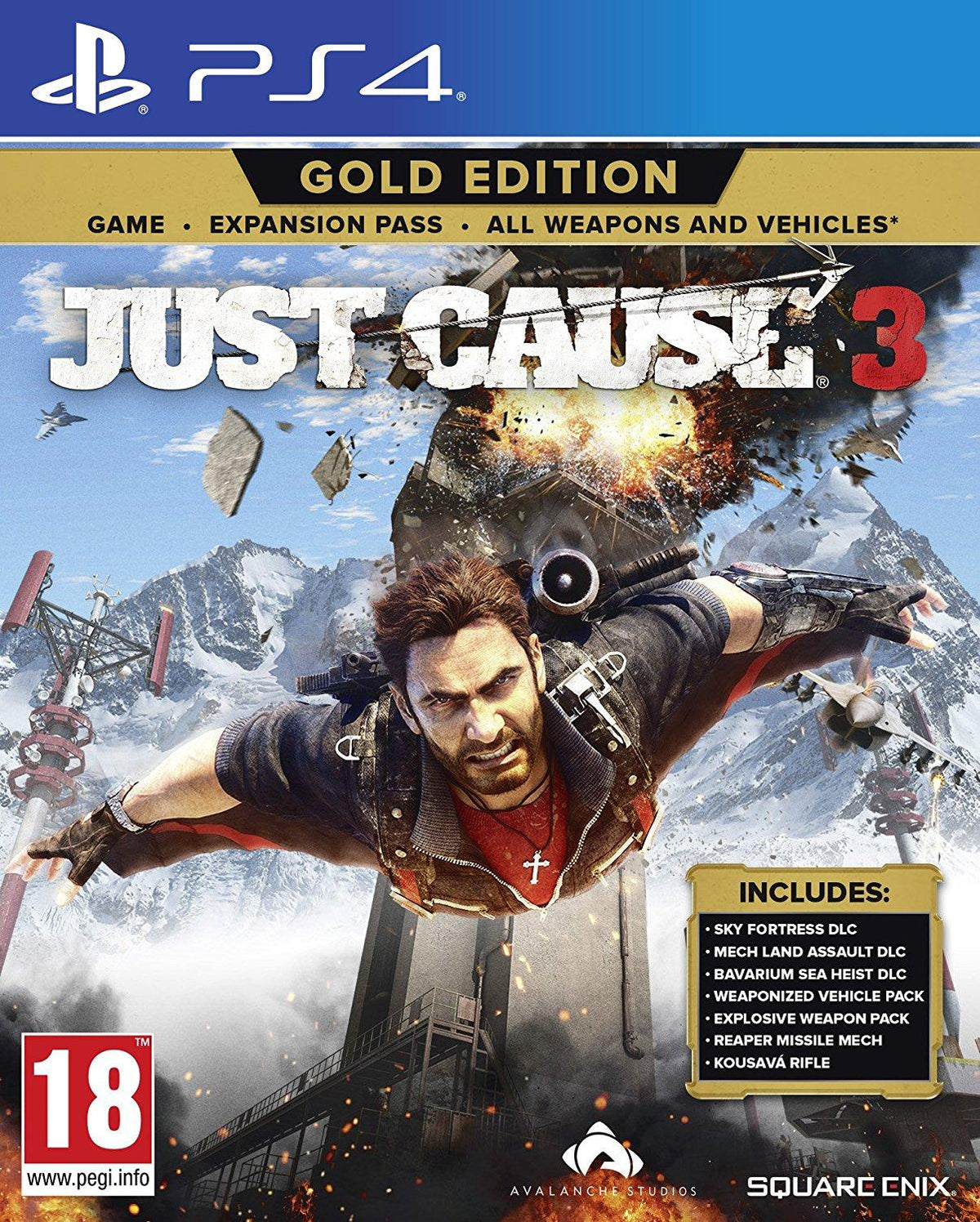 Just Cause 3 Gold Edition PlayStation 4 játék doboza