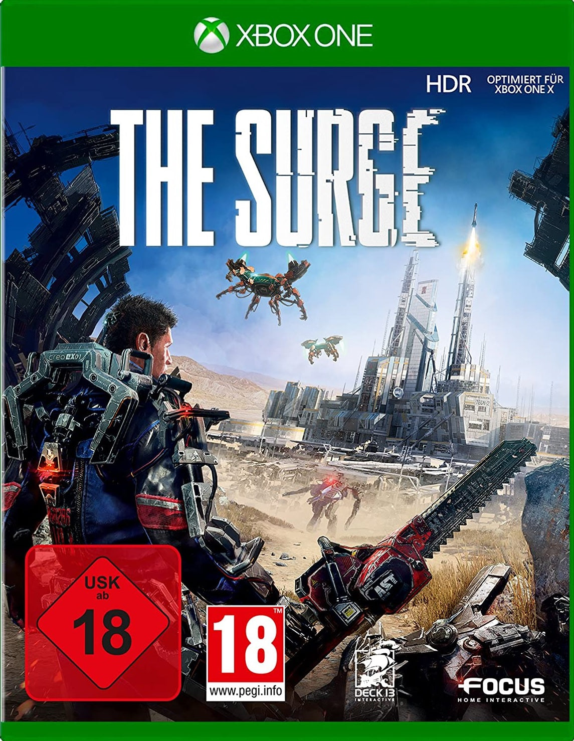 The Surge Xbox One játék borítója – német kiadás