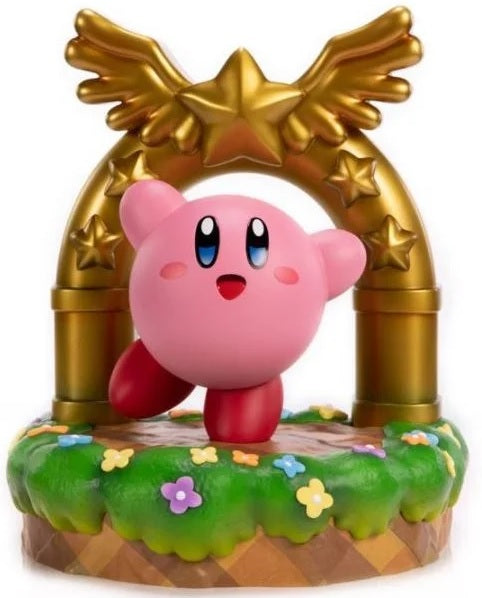 First4Figures Kirby and the Goal Door PVC szobor Standard Edition doboz