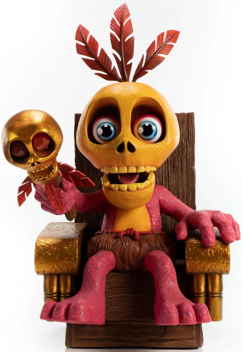 First 4 Figures Banjo-Kazooie Mumbo Jumbo Standard kiadású gyanta szobor széken ülve