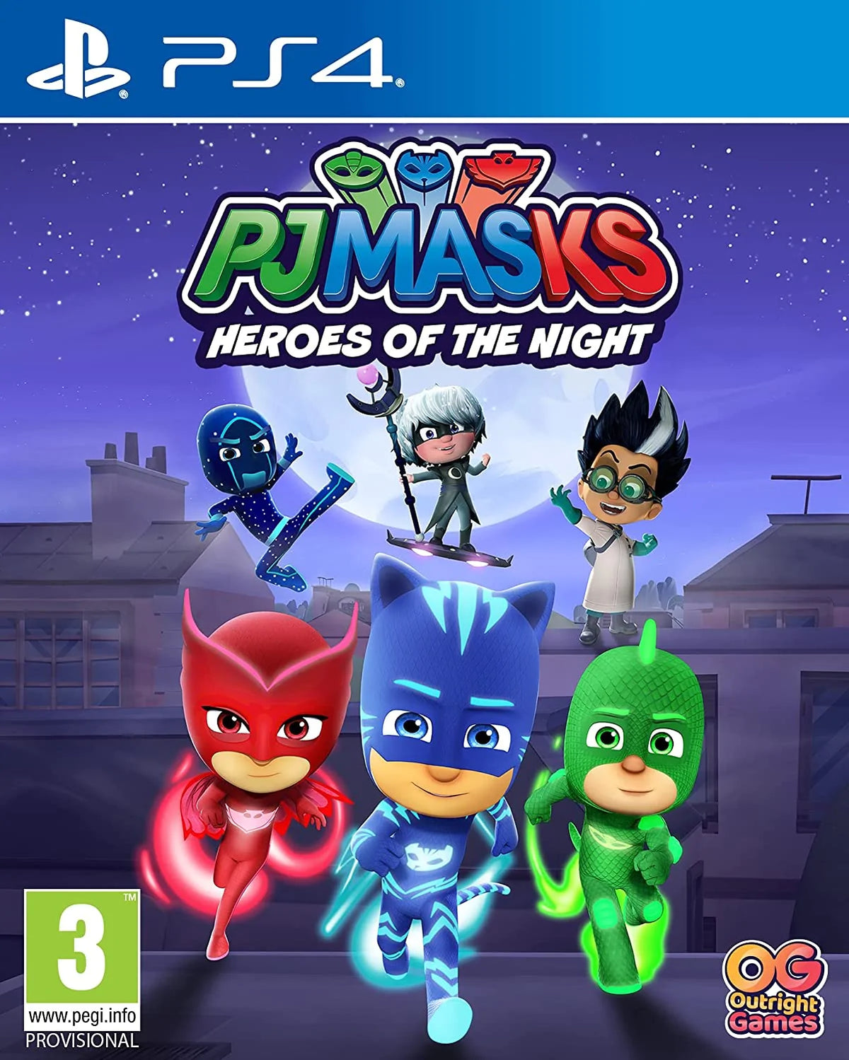 PJ Masks: Heroes of the Night PlayStation 4 játék doboza