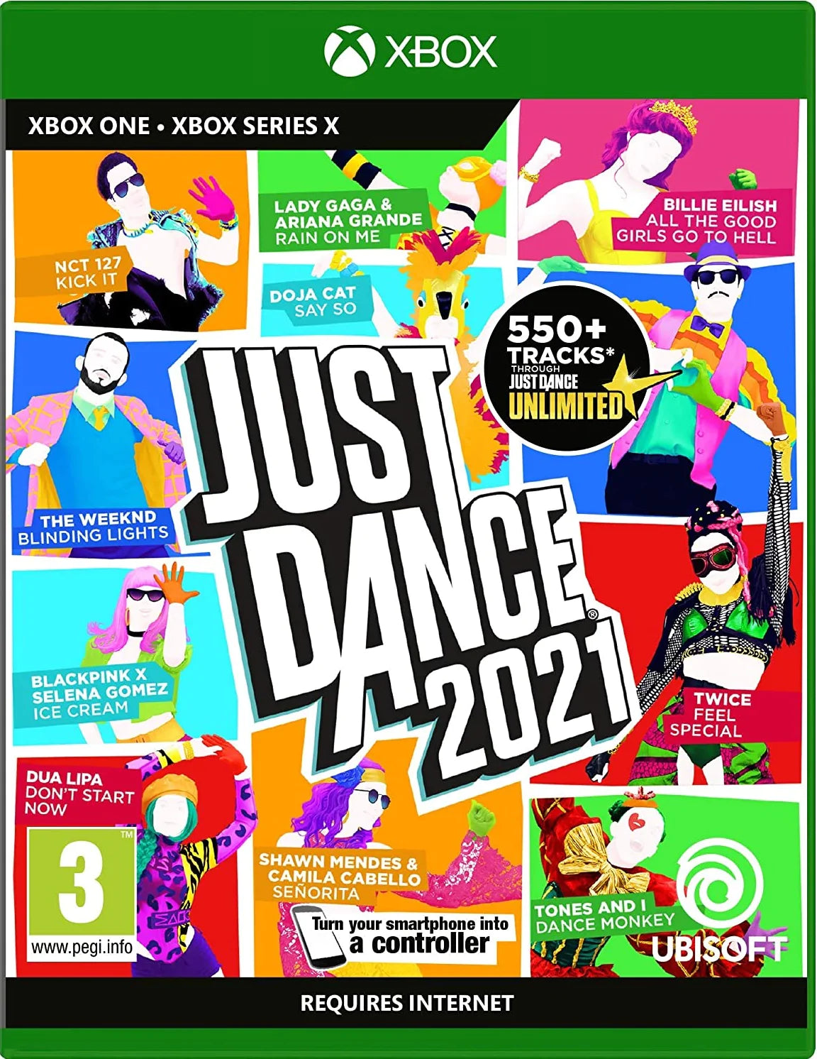 Just Dance 2021 Xbox Series X játék dobozborítója