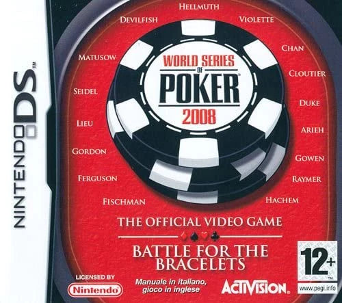 World Series of Poker 2008: Battle for the Bracelets Nintendo DS játék olasz borítóval