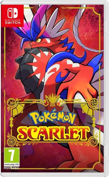 Pokémon Scarlet Nintendo Switch játék dobozborítója
