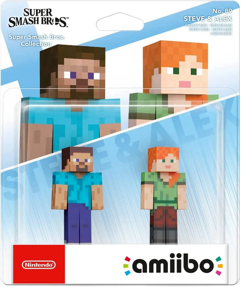 Nintendo amiibo Steve és Alex 2-Pack Super Smash Bros. Series doboz