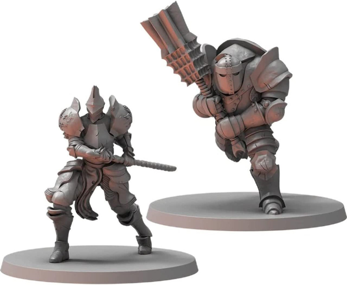 Dark Souls RPG Captains & Warriors miniatűr doboz – Alonne Knight Captain és Ironclad Warrior figurák
