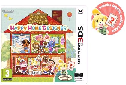 Animal Crossing: Happy Home Designer + Speciális Amiibo Kártya Nintendo 3DS dobozos játék
