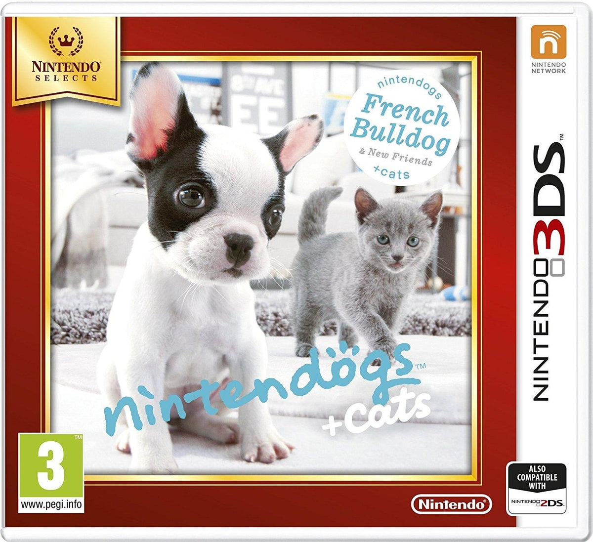 Nintendogs + Cats French Bulldog & New Friends Nintendo Selects Nintendo 3DS doboz