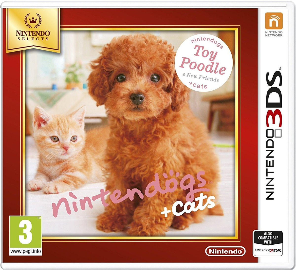 nintendogs + cats Toy Poodle & New Friends Nintendo Selects 3DS dobozos játék