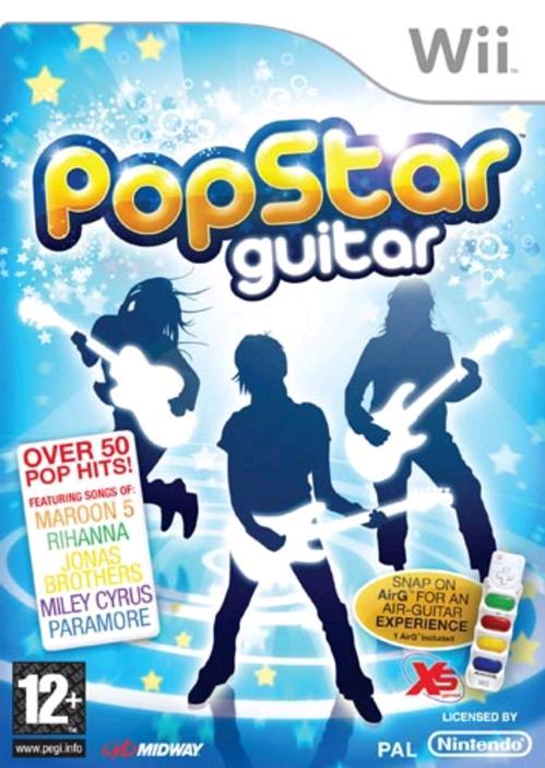 PopStar Guitar Nintendo Wii játék doboza