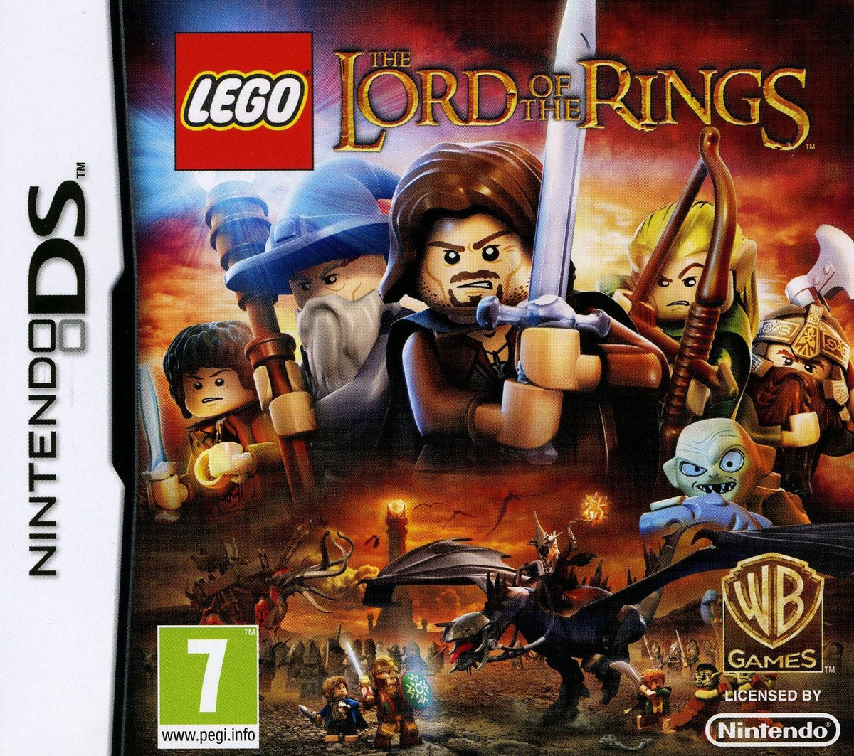 LEGO A Gyűrűk Ura Nintendo DS játék doboza – angol/dán kiadás